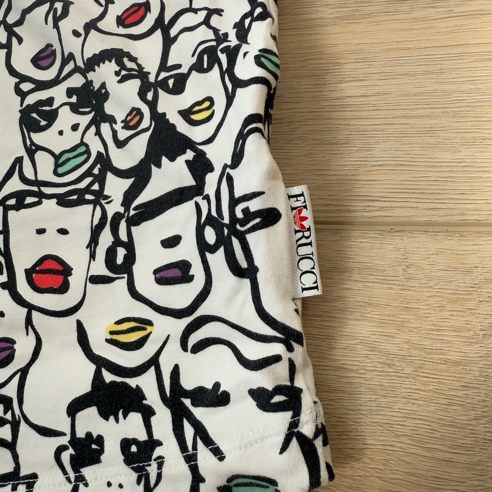 Adidas Originals x Fiorucci collab pop art faces T shirt - Picture 6 of 7